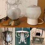 Vintage lampen / plafondlampjes - hanglampen, Huis en Inrichting, Lampen | Hanglampen, Gebruikt, Vintage, Ophalen of Verzenden