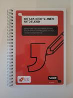 APA-Richtlijnen Uitgelegd - Handleiding Bronvermelding, Ophalen of Verzenden, Zo goed als nieuw, HBO, Shb / SURF