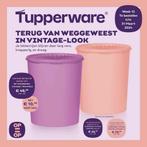 Tupperware Vintage trommels bussen 4 liter zonnedeksel, Nieuw, Ophalen of Verzenden, Paars