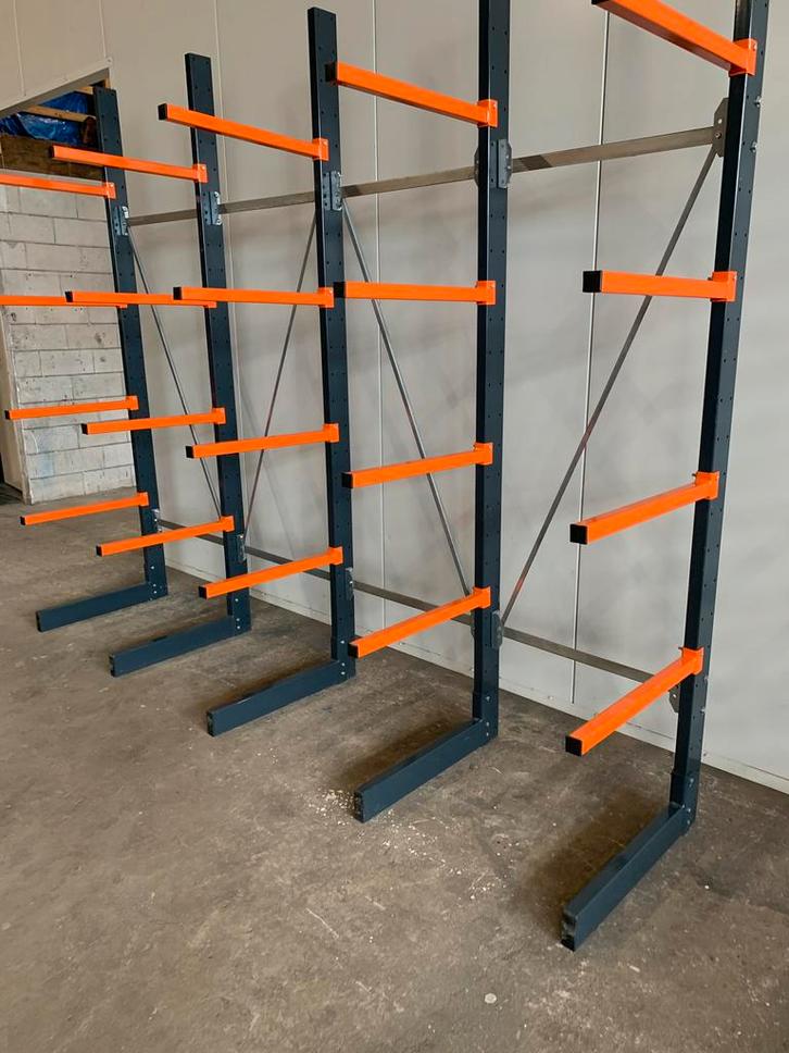 Draagarmstelling / magazijnstelling / voorraadstelling, Zakelijke goederen, Kantoor en Winkelinrichting | Magazijn, Stelling en Opslag