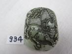 Oude chinese hanger gemaakt van echt jade 934 # geit., Ophalen of Verzenden, Gebruikt, Steen of Mineraal