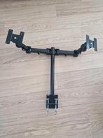 Newstar monitorarm dual 2 schermen zwart 7x beschikbaar, Ophalen of Verzenden, Gebruikt
