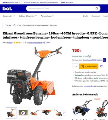 Kibani grondfrees tuinfrees  nieuw/demo beschikbaar voor biedingen