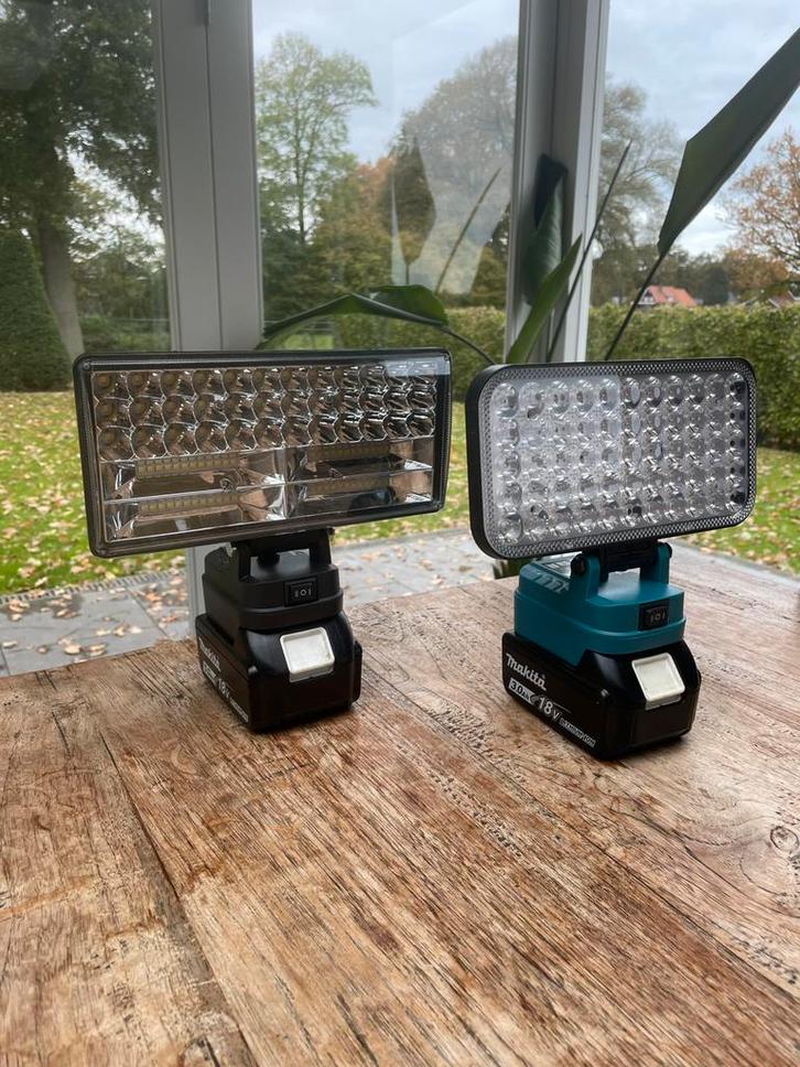 Draadloze LED Werk- Bouwlamp - Geschikt voor Makita 18V, Doe-het-zelf en Verbouw, Bouwverlichting, Nieuw, Lamp, Minder dan 50 watt