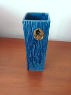 RÖSSLER kobalt blauw en vierkant vaasje, Ophalen of Verzenden