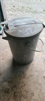 Vintage   zinken        vuilnis emmer b, Overige materialen, Overige typen, Ophalen of Verzenden, Zo goed als nieuw