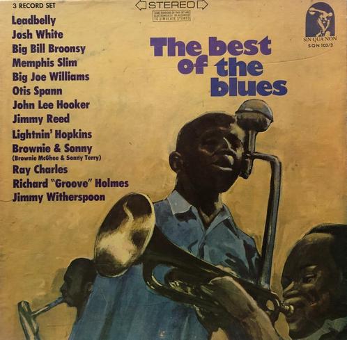 THE BEST OF THE BLUES 3 LP BOX: MET O.A. MEMPHIS SLIM-JOHN L, Cd's en Dvd's, Vinyl | Jazz en Blues, Zo goed als nieuw, Blues, 1960 tot 1980