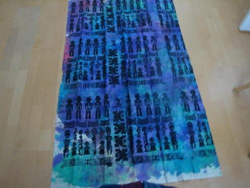 handgeprinte afrikaanse lap 148x190, Hobby en Vrije tijd, Stoffen en Lappen, Nieuw, Katoen, 120 cm of meer, 30 tot 200 cm, Ophalen
