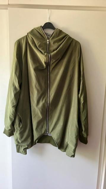 Groene gevoerde (dames/heren)jas/jack. Maat  XL/XXL beschikbaar voor biedingen