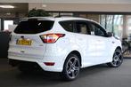 Ford Kuga 1.5 EcoBoost ST-Line Pano Trek Navi Cam Led Leder, Auto's, Ford, 4 cilinders, Wit, Bedrijf, Handgeschakeld