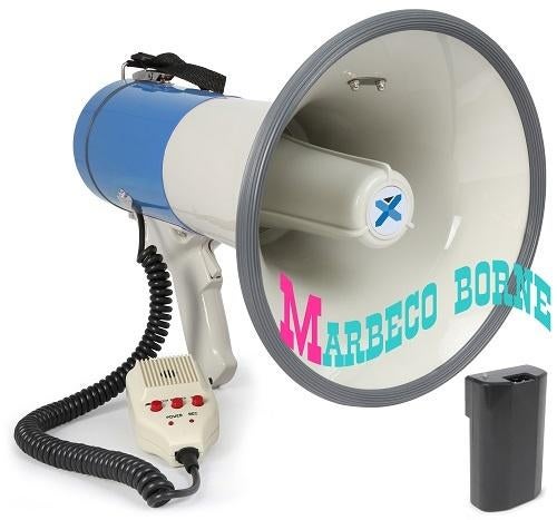 Megafoon,Microfoon,Speaker, Luidspreker 65W USB,SD Accu, Rec