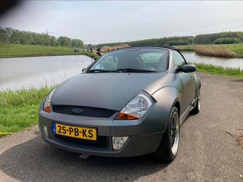 Ford KA 1.6 Streetka 2004 Grijs/ Parelmoer gewrapt sportvelg, Auto's, Ford, Particulier, Ka, ABS, Alarm, Centrale vergrendeling