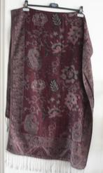 paarse sjaal met patroon, Ophalen of Verzenden, Gedragen, Maat 46/48 (XL) of groter, Sjaal