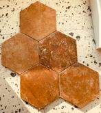 Koperbruine zeshoekige tegels - 1,34m2, Ophalen, Nieuw, 20 tot 40 cm, Minder dan 5 m²