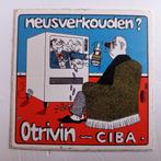 Oude sticker.   Neusverkouden???.     Otrivin-ciba., Ophalen of Verzenden, Zo goed als nieuw, Overige typen