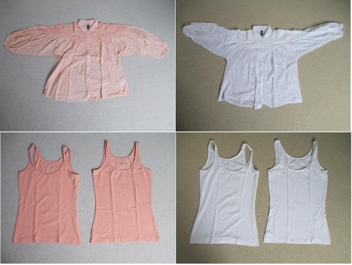 2 blouses en 4 bijpassende hemden maat XS merk Eksept, Kleding | Dames, Blouses en Tunieken, Zo goed als nieuw, Maat 34 (XS) of kleiner