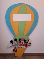 Geboortebord Mickey, Minnie en Goofey in luchtballon, Kinderen en Baby's, Kraamcadeaus en Geboorteborden, Nieuw, Ophalen of Verzenden