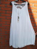 Bohemian ibiza jurk Nieuw Made Italië, Nieuw, Maat 42/44 (L), Ophalen of Verzenden, Wit