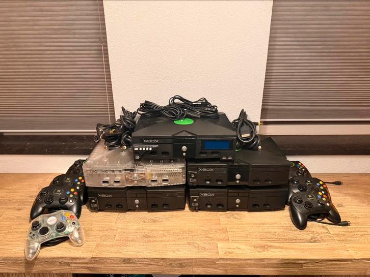 Originele Xbox collectie met Xecuter 3 / X3CP / Crystal, Spelcomputers en Games, Spelcomputers | Xbox Original, Zo goed als nieuw