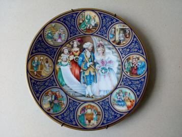 Antiek wandbord.LImoges Frankrijk.Cinderella. beschikbaar voor biedingen
