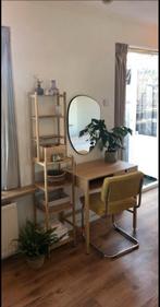 IKEA Nordkisa Kaptafel/Bureau + Ragrund Rek, Huis en Inrichting, Bureaus, Ophalen, Met wielen, Zo goed als nieuw, Bureau