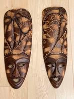 Houten handgesneden maskers Dominicaanse republiek, Antiek en Kunst, Ophalen of Verzenden