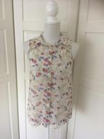 New Look blouse top met bloemen en vlinders, maat 34 XS, New Look, Beige, Ophalen of Verzenden, Maat 34 (XS) of kleiner