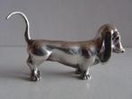 Miniatuur zilver DT1 hond teckel zilveren miniaturen, Zilver, Verzenden