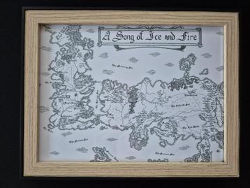 Print met lijst Game of Thrones map beschikbaar voor biedingen