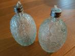 2 glazen olielampen met lont, Huis en Inrichting, Woonaccessoires | Kandelaars en Kaarsen, Ophalen of Verzenden, Nieuw, Kandelaar