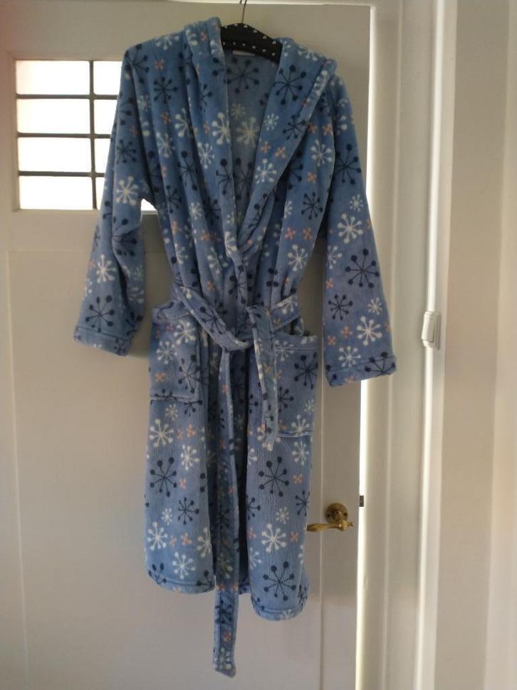 Dikke, warme, blauwe duster Ringella, Kleding | Dames, Pyjama's, Zo goed als nieuw, Maat 38/40 (M), Ophalen of Verzenden