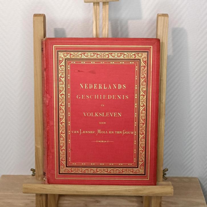 1880 Nederlands Geschiedenis en Volksleven - 50 staalplaat, Antiek en Kunst, Antiek | Boeken en Bijbels, Ophalen of Verzenden