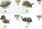 seychelles 1987 set wwf fdc schildpadden reptielen turtles, Ophalen of Verzenden, Postfris, Dier of Natuur