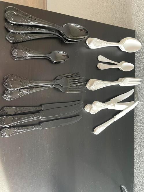 Barok style hard kunststof bestek., Huis en Inrichting, Keuken | Bestek, Zo goed als nieuw, Bestekset, Kunststof, Vaatwasserbestendig