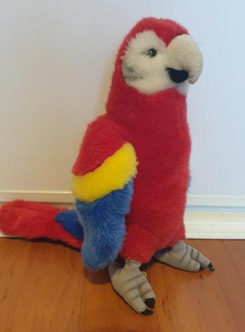 Ravensden Pluche knuffel papegaai - rood - 27 cm. Suma  beschikbaar voor biedingen