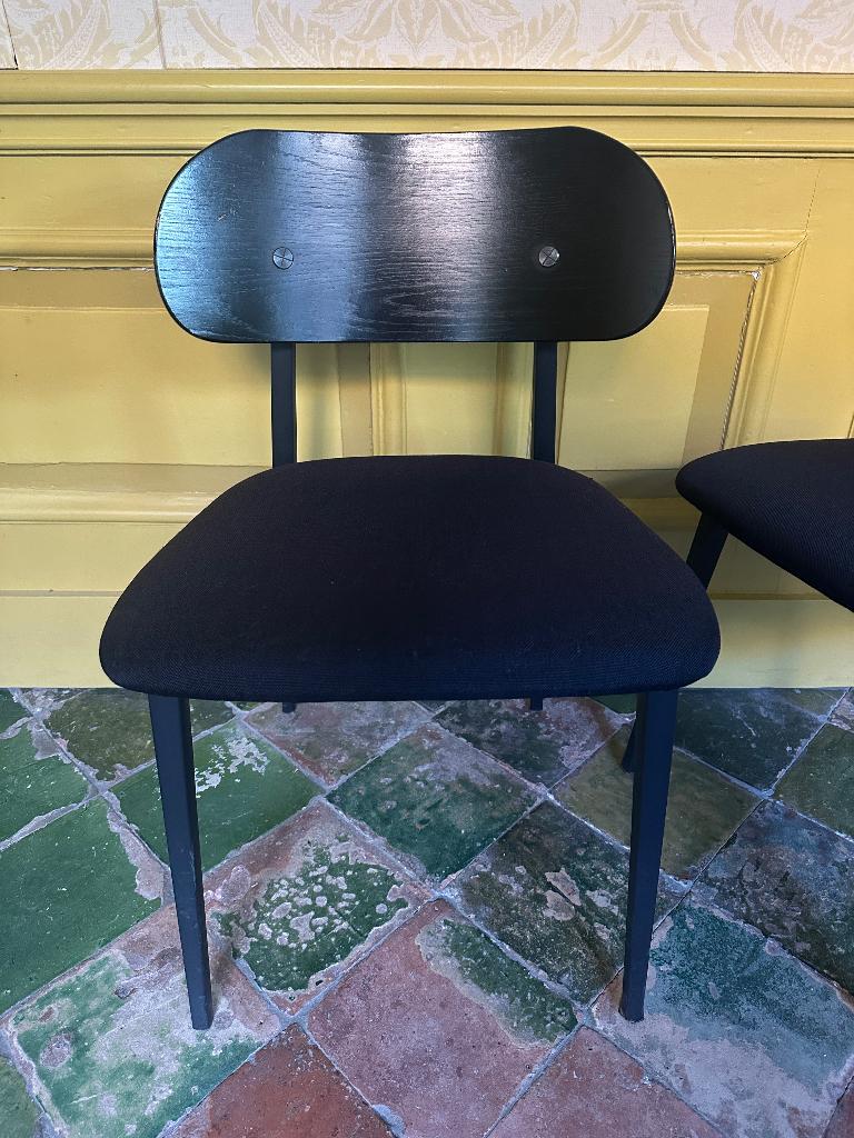 2x vtwonen Class Eetkamerstoel - Zwart, Ophalen, Gebruikt, Twee, Zwart