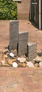 Waterornament drie pilaren met rooster en bak, Beton, Gebruikt, Ophalen of Verzenden, Waterornament
