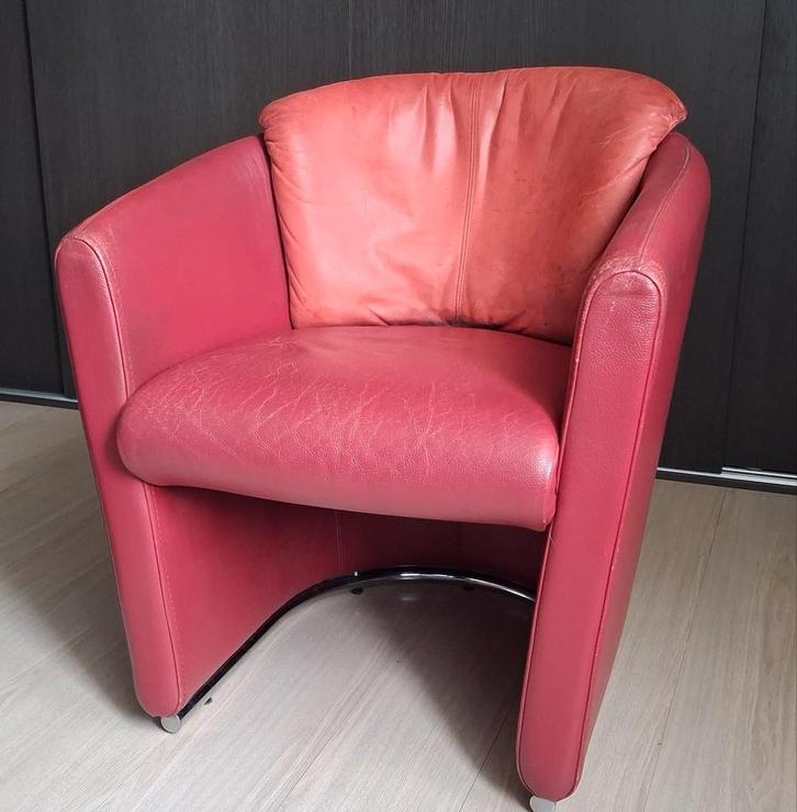Leolux fauteuil, Huis en Inrichting, Fauteuils, Gebruikt, 50 tot 75 cm, 75 tot 100 cm, Ophalen