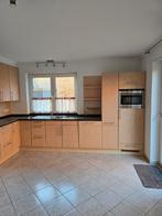 Keuken met inductie kookplaat, Huis en Inrichting, Keuken | Complete keukens, Gebruikt, Hoekkeuken, Graniet of Steen, Ophalen of Verzenden