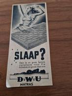 004  Vintage Matras Advertenties o.a. D.W.U. en Redeko, Ophalen of Verzenden, Gebruikt, Reclamebord
