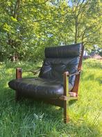 Unieke vintage design fauteuil midcentury safari chair, Ophalen of Verzenden, Gebruikt