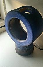 Een blauw/ grijs kunstzinnig vaasje, Ophalen of Verzenden