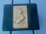 Houten doosje met leer bekleed celluloid afbeelding napoleon, Antiek en Kunst, Curiosa en Brocante, Ophalen of Verzenden