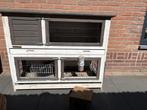 Konijnenhok goede kwaliteit, Dieren en Toebehoren, Knaagdieren en Konijnen | Hokken en Kooien, Ophalen, 110 cm of meer, Zo goed als nieuw