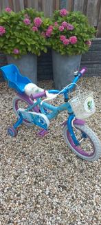 Frozen fiets 14inch met zijwielen, mandje en poppenzitje., Fietsen en Brommers, Fietsen | Kinderfietsjes, Ophalen of Verzenden