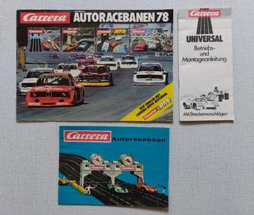Oude Carrera racebaan brochures / boekjes / catalogus beschikbaar voor biedingen