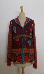 Folklore fleurige print dik katoenen vest! L, Verzenden, Zo goed als nieuw, Maat 42/44 (L), Overige kleuren