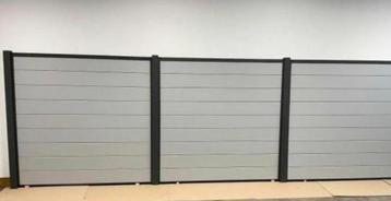 Schuttingen tuinschermen ALUMINIUM  LICHT GRIJS 181,5X181,5  beschikbaar voor biedingen