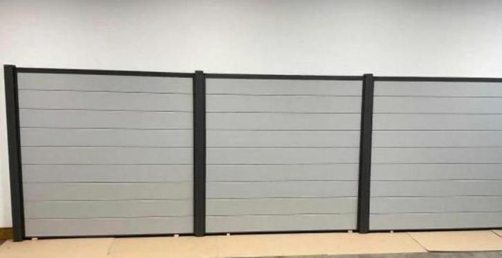 Schuttingen tuinschermen ALUMINIUM  LICHT GRIJS 181,5X181,5, Tuin en Terras, Schuttingen, Nieuw, Aluminium, 1 tot 2 meter, 6 meter of meer