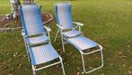 2 stoelen met 2 hockers, Ophalen, Zo goed als nieuw, Campingstoel
